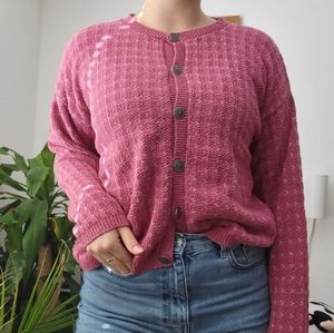 Pink Knit Cardigan